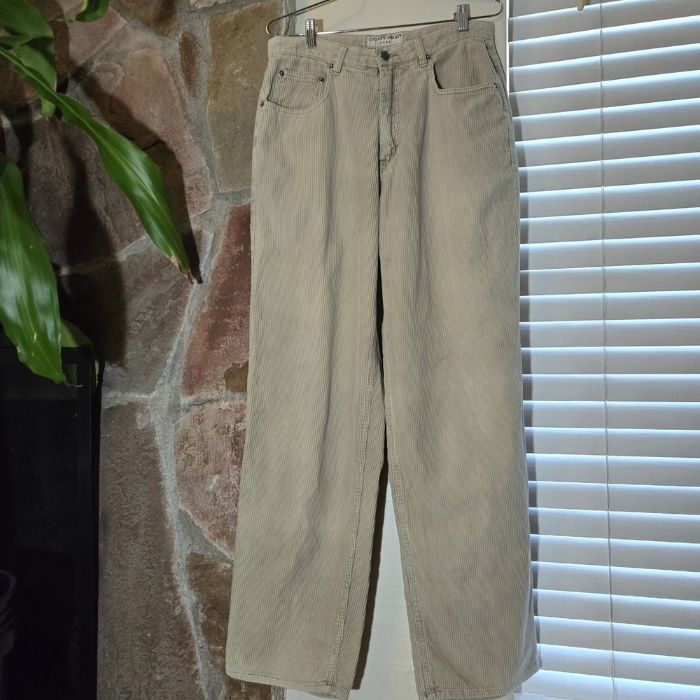 Vtg 90s County Seat Loose Fit Cotton Corduroy Pants 30x32 Baggy Skater Grunge
